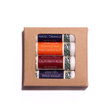 Fruit Variety Beeswax Lip Balm – 4-PACK